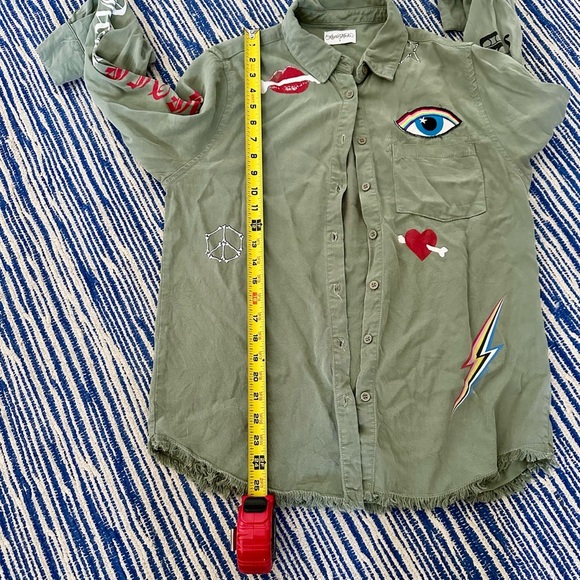 REVOLVE Bone Elements LS Button Up Shirt | Sloane by Lauren Moshi Size Small - Picture 8 of 12